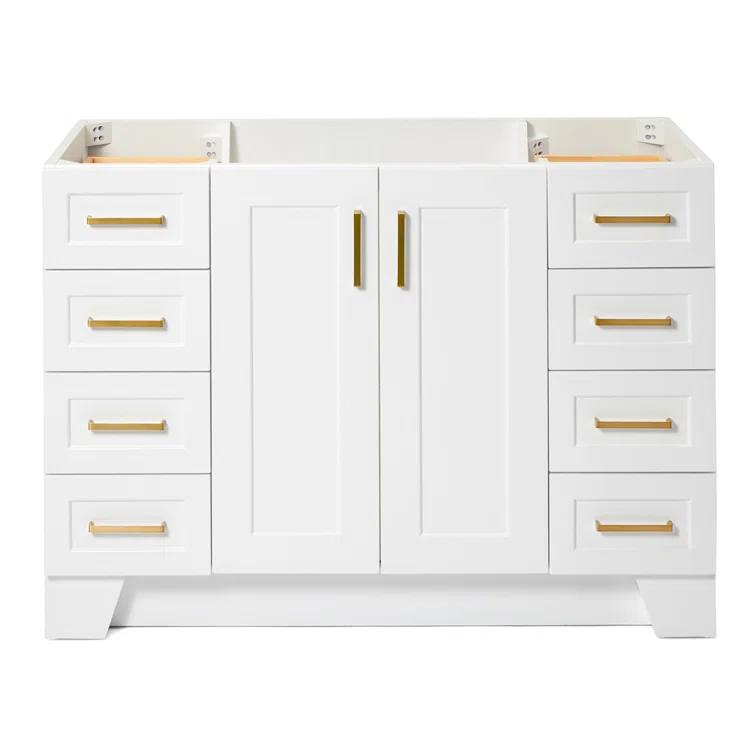 Ariel Q048s-Bc Taylor 48" Free Standing Hardwood Single Vanity Cabinet Only - White