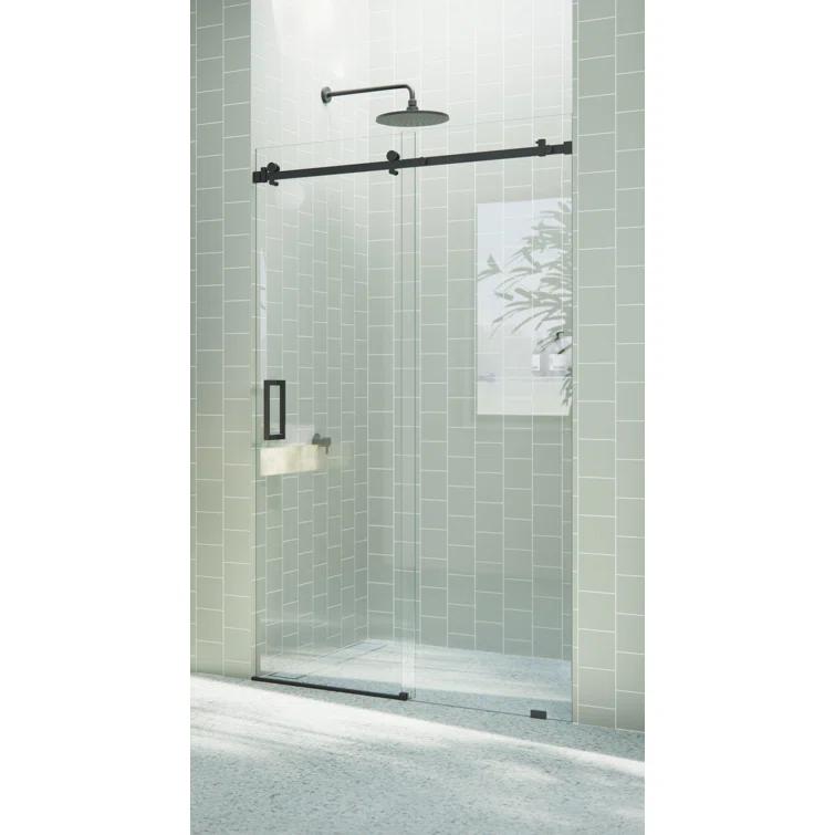 Astro 44 - 48 in. x 78 in. Fully Frameless Glass Sliding Shower Door