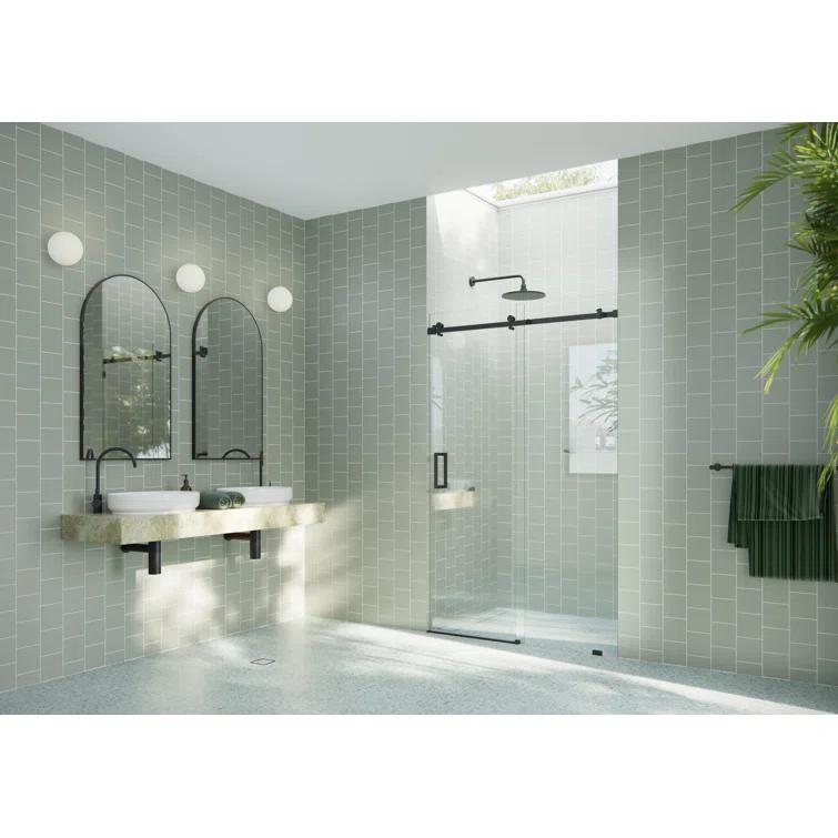 Astro 44 - 48 in. x 78 in. Fully Frameless Glass Sliding Shower Door
