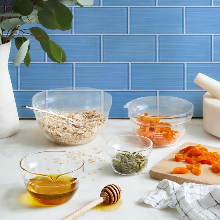 Premium Hand Painted 3" x 6" Straight Edge Glass Mosaic Subway Tile