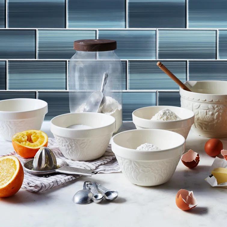 Premium Hand Painted 3" x 6" Straight Edge Glass Mosaic Subway Tile