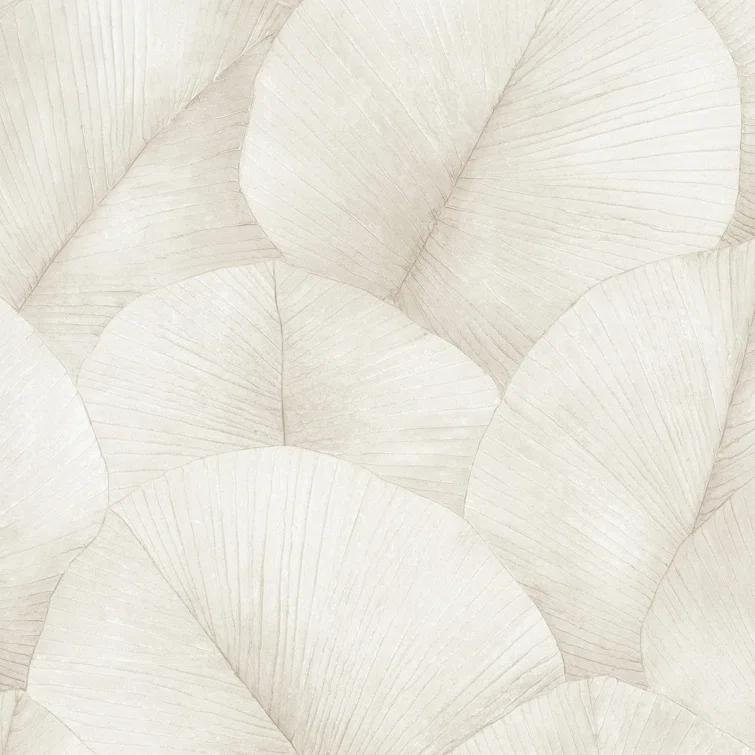 Kumano 3D Embossed Palm Leaf Wallpaper Roll