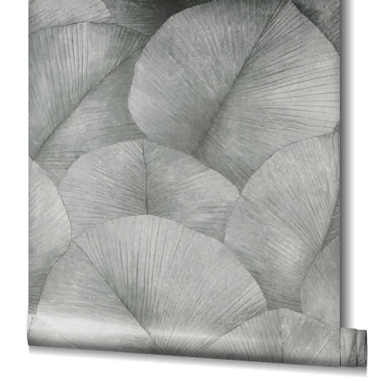 Kumano 3D Embossed Palm Leaf Wallpaper Roll