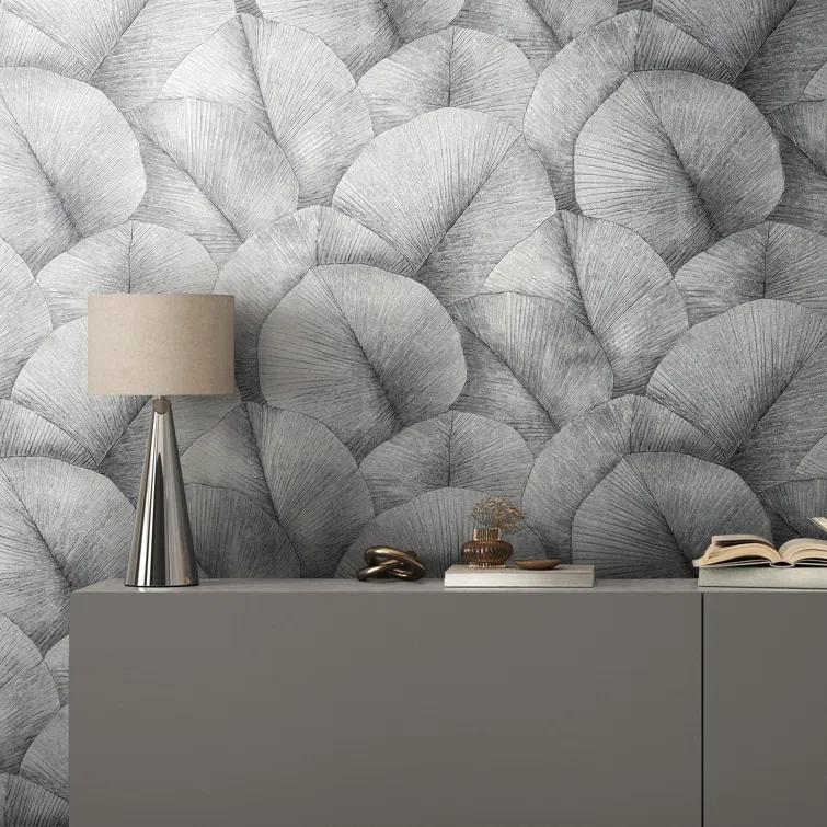 Kumano 3D Embossed Palm Leaf Wallpaper Roll