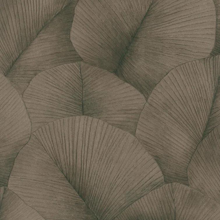 Kumano 3D Embossed Palm Leaf Wallpaper Roll