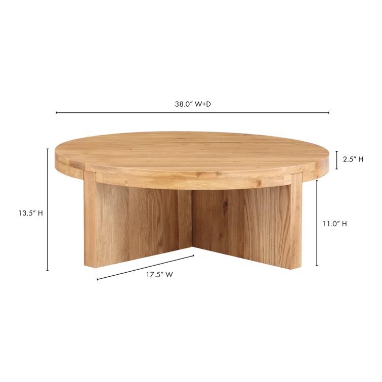 Alford Round Coffee Table - Natural