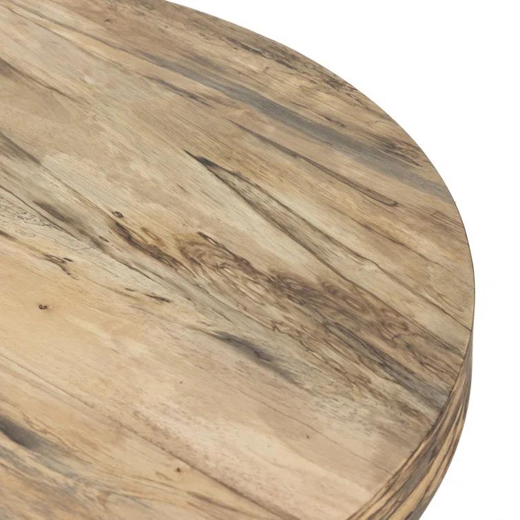 Boni Round Pedestal Coffee Table - Natural