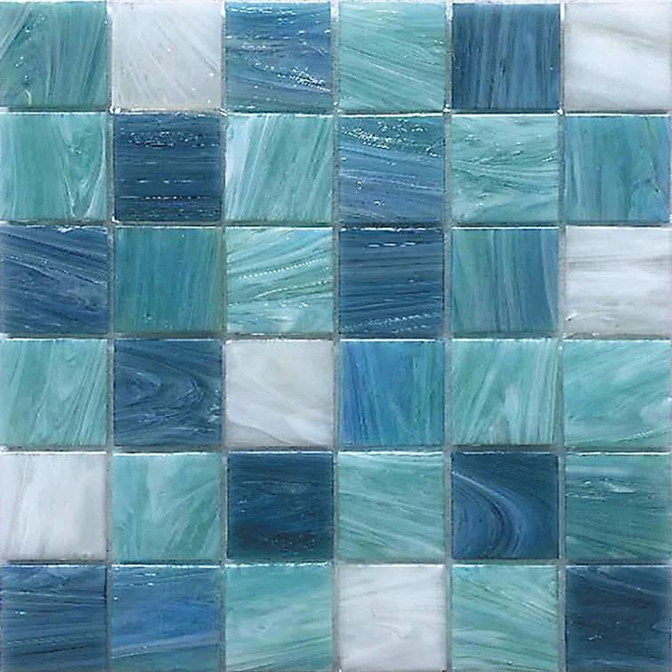 Mingles 2" x 2" Glass Grid Mosaic Wall & Floor Tile