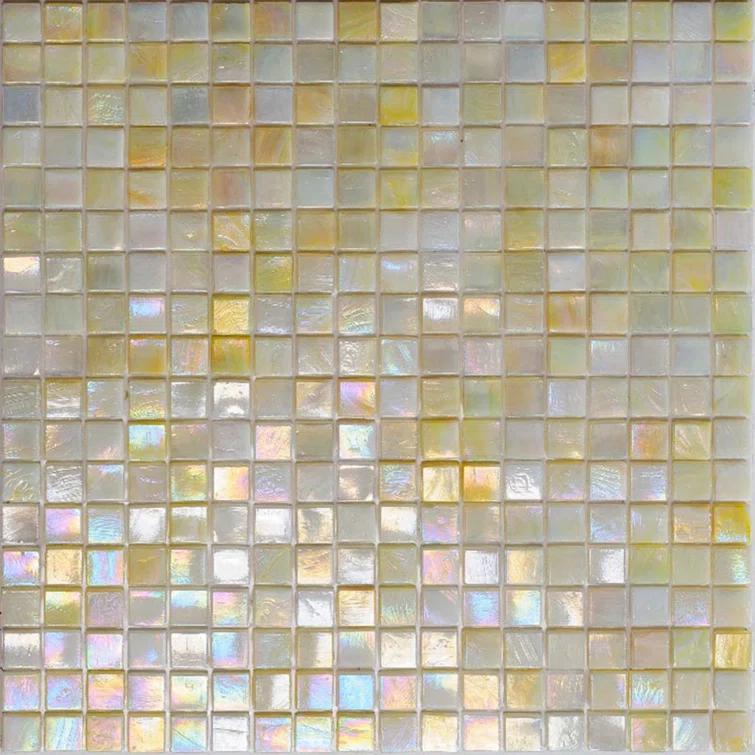 Skosh 0.6" x 0.6" Glass Grid Mosaic Wall & Floor Tile