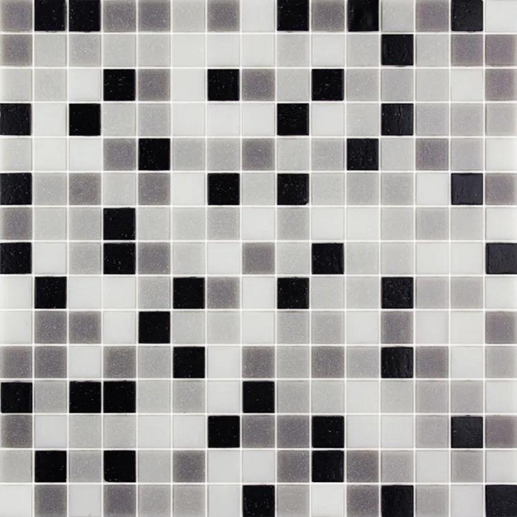 Mingles 0.8" x 0.8" Glass Grid Mosaic Wall & Floor Tile