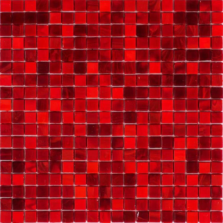 Skosh 0.6" x 0.6" Glass Grid Mosaic Wall & Floor Tile