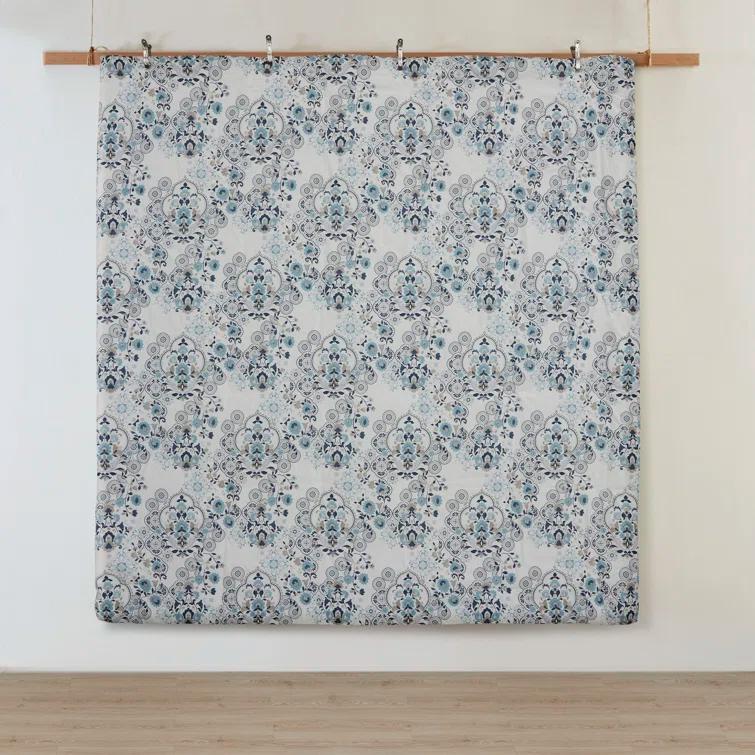 Brielle 3 Piece Floral Printed Cotton Comforter Set