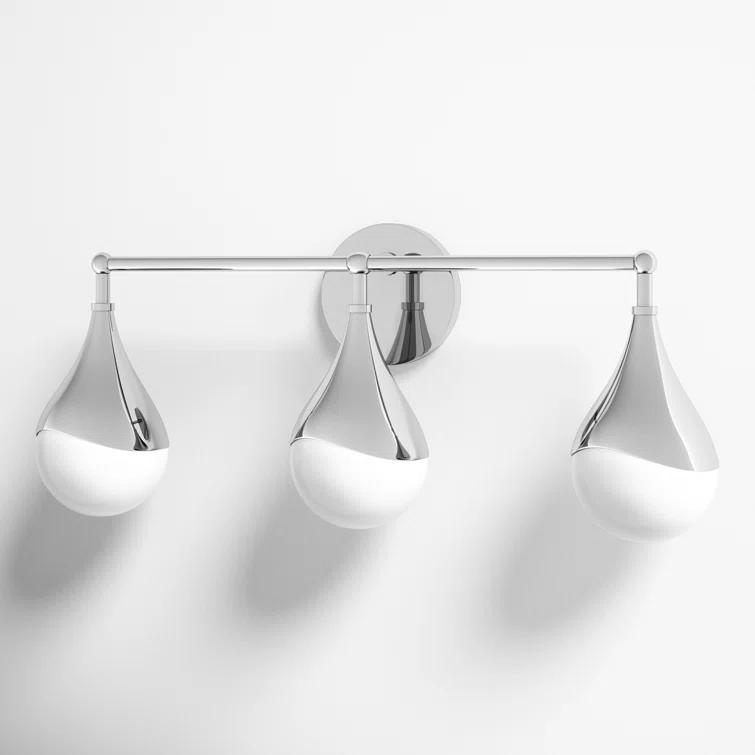 Algiers 3 Light Frosted Dimmable Vanity Light