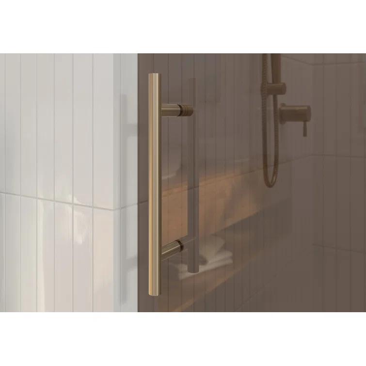 Equinox 56 - 60 in. x 78 in. Fully Frameless Tinted Sliding Shower Door