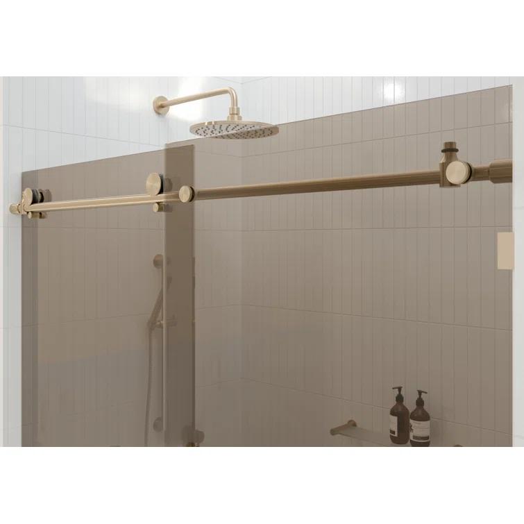 Equinox 56 - 60 in. x 78 in. Fully Frameless Tinted Sliding Shower Door