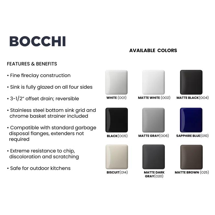 36'' L Farmhouse / Apron Fireclay Kitchen Sink