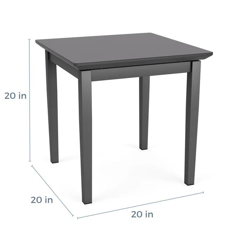 Lenox Steel Waiting Reception End Table Metal Frame 20x20" High Pressure Laminate Top