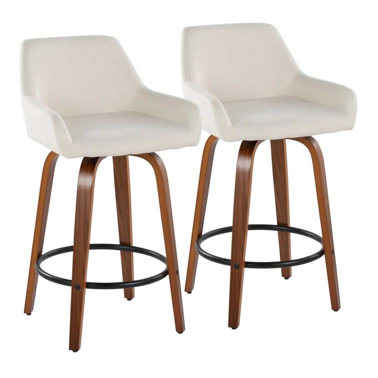 Swivel Upholstered Counter Stool