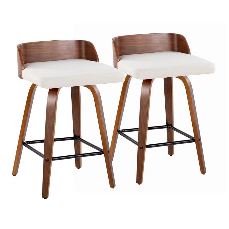 Swivel Upholstered Counter Stool