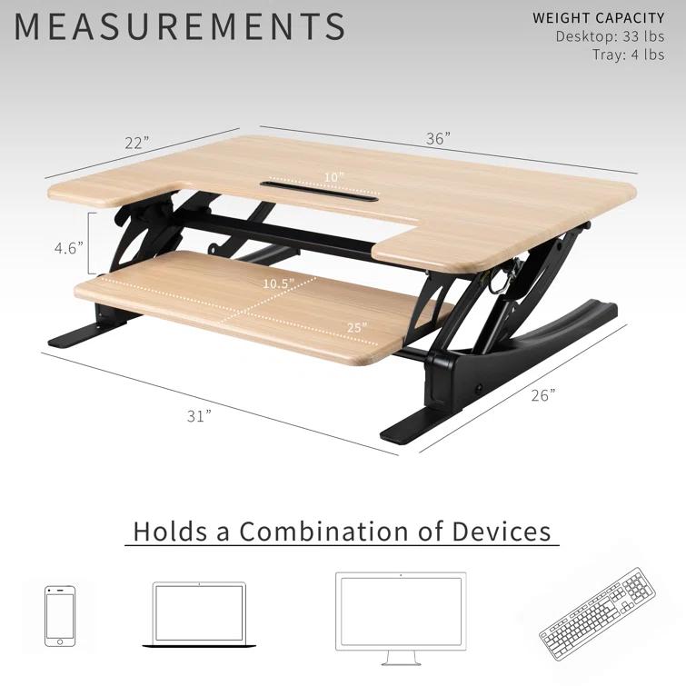 Vivo Standing Desk Converter DESK-V000V Series
