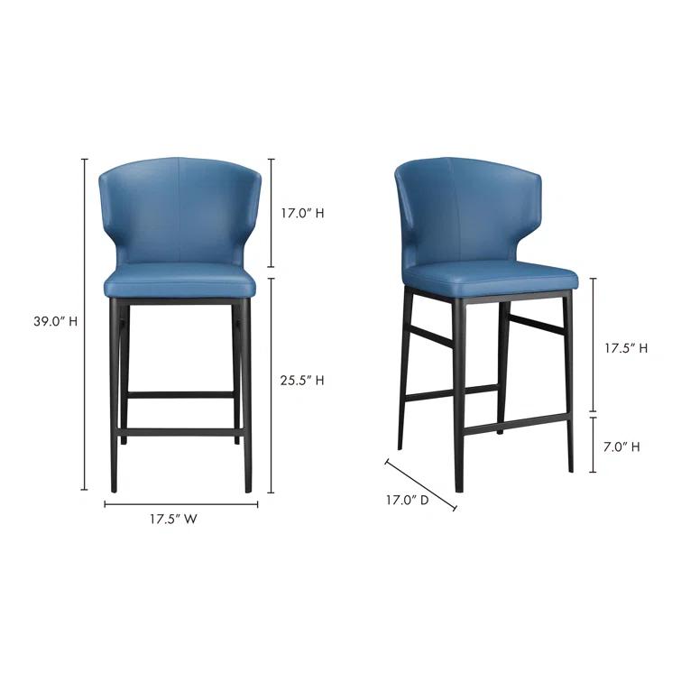 Weiser Upholstered Counter Stool with Metal Frame