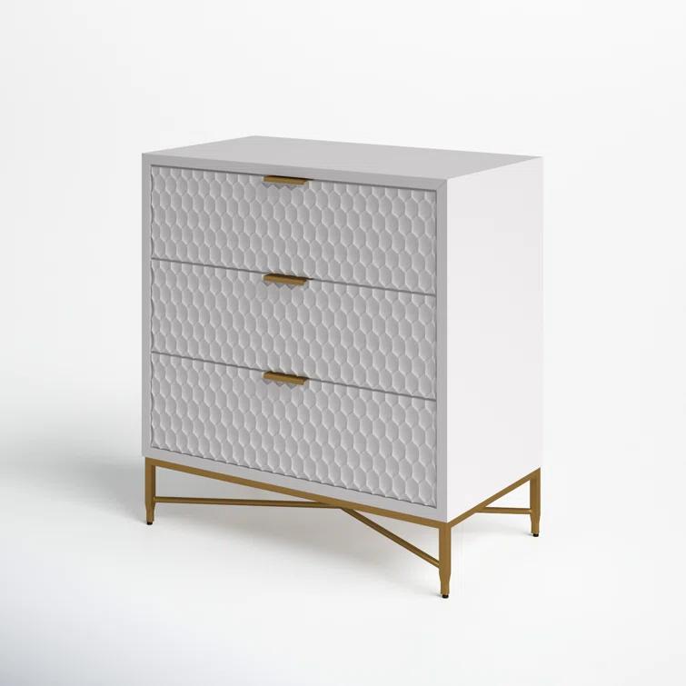 AllModern Capra 3 Drawer 32" W Chest & Reviews | AllModern