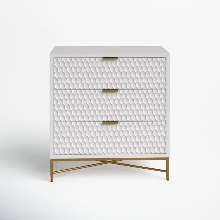 AllModern Capra 3 Drawer 32" W Chest & Reviews | AllModern