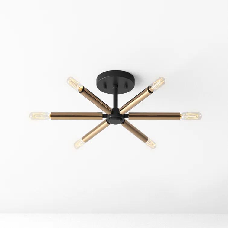 Nashville 6 Light Semi Flush Mount