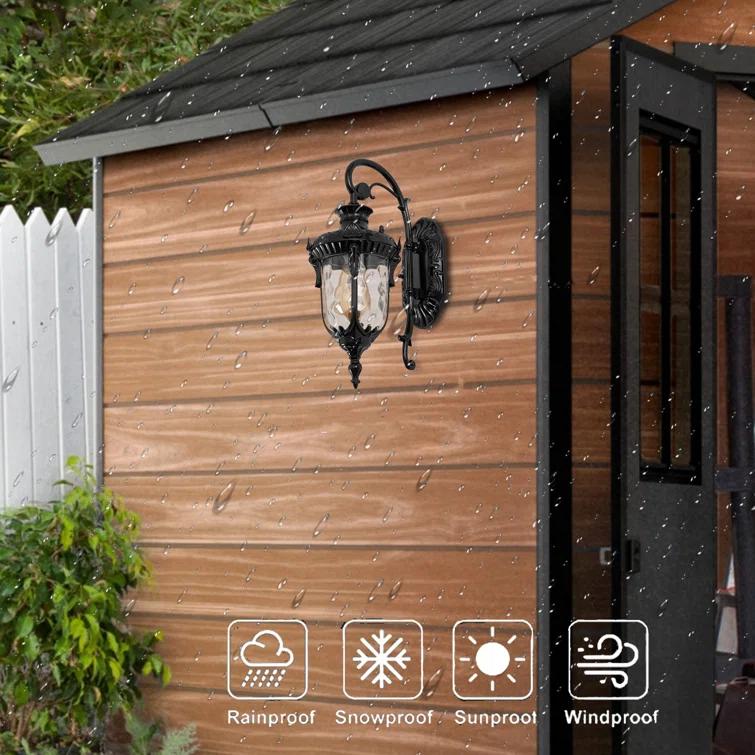 Fleur De Lis Living Stockard 1-Light Waterproof Outdoor Wall Light