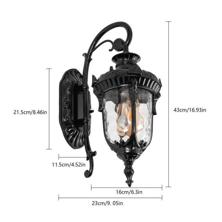 Fleur De Lis Living Stockard 1-Light Waterproof Outdoor Wall Light