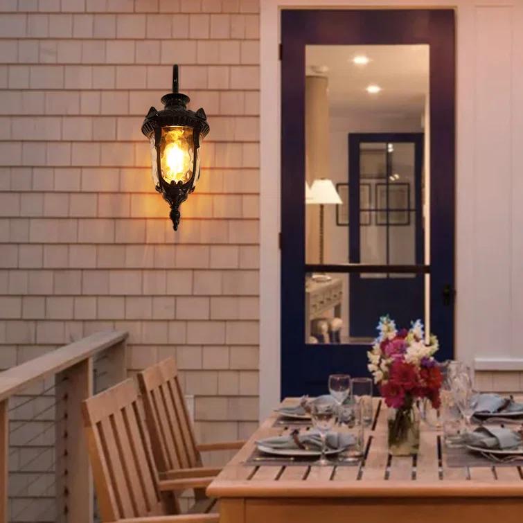 Fleur De Lis Living Stockard 1-Light Waterproof Outdoor Wall Light