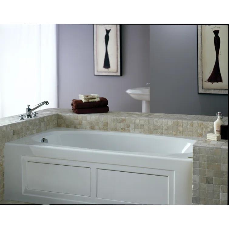 Amiga® 72" x 36" Drop In Whirlpool Acrylic Bathtub