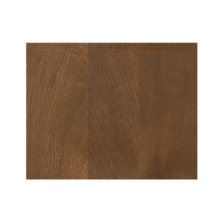 Theo Brown Solid Oak 2-Drawer Scandinavian Nightstand