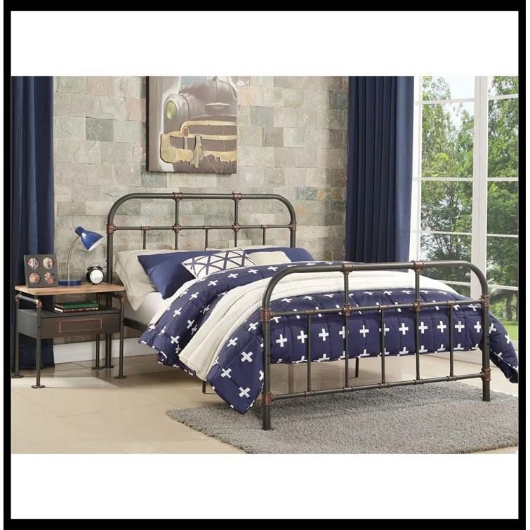 Think Urban Nicipolis Metal Open-Frame Bed