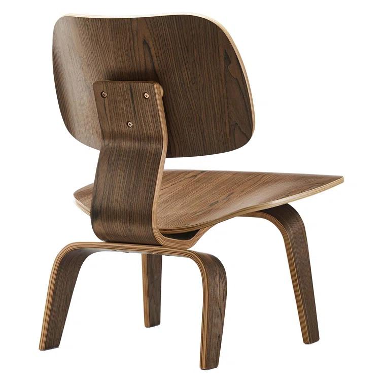 Modway Molded Walnut Plywood Lounge Chair by Modway