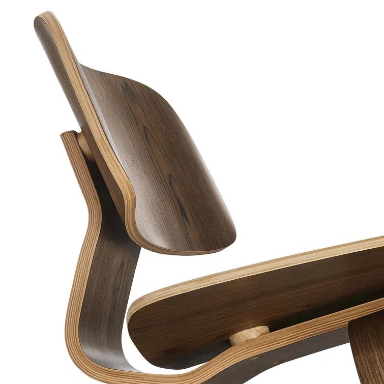 Modway Molded Walnut Plywood Lounge Chair by Modway