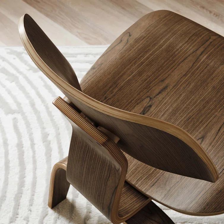 Modway Molded Walnut Plywood Lounge Chair by Modway
