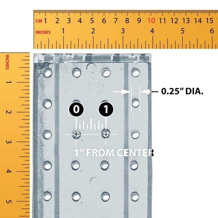 Four-sided 4"W x 12"H Pegboard Tower with Revolving 9" Base