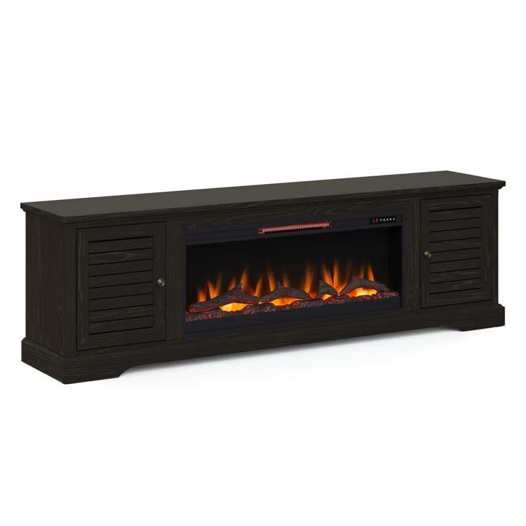 Cidney 83 inch Electric Fireplace TV Console for TVs up to 95 inches