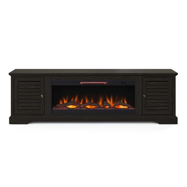 Cidney 83 inch Electric Fireplace TV Console for TVs up to 95 inches