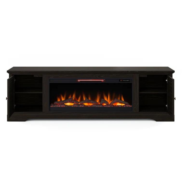 Cidney 83 inch Electric Fireplace TV Console for TVs up to 95 inches