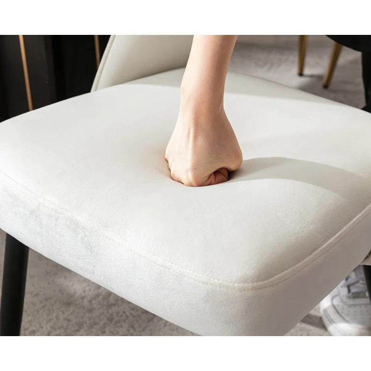 Mercer41 Volena 19.1'' H Velvet Upholstered Side Chair (Set of 2)