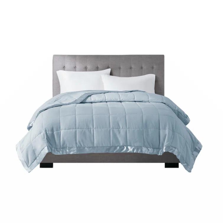 Madison Park Lightweight Down Alternative Blanket with Satin Trim