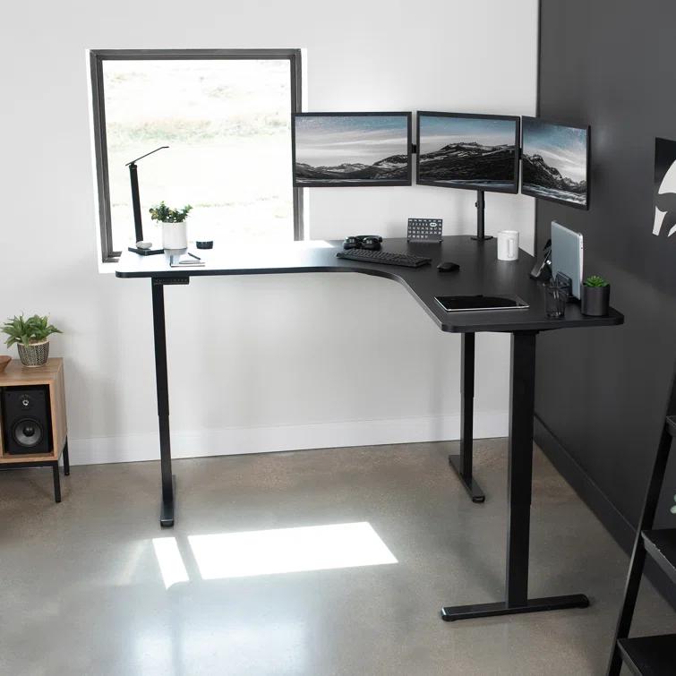 Vivo VIVO Electric 71" x 71" Curved Corner Stand Up Desk (E3CB2 Series)