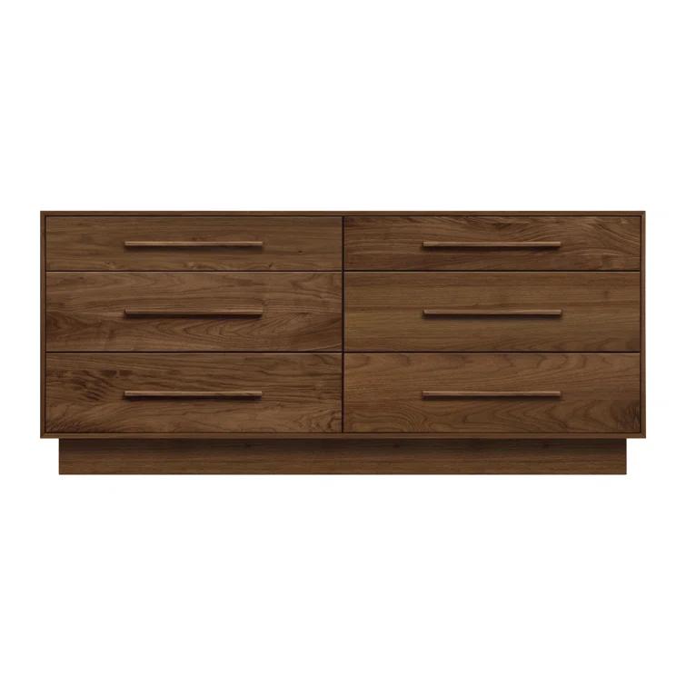 Moduluxe Solid Wood 66.125'' W 6 - Drawer Dresser