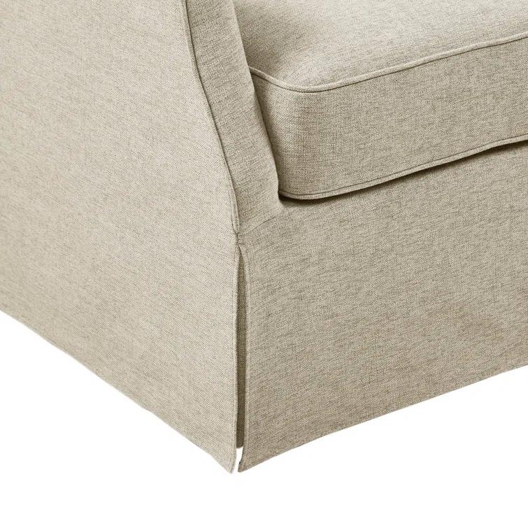 Martha Stewart London 360°Swivel Armchair with Lumbar Pillow
