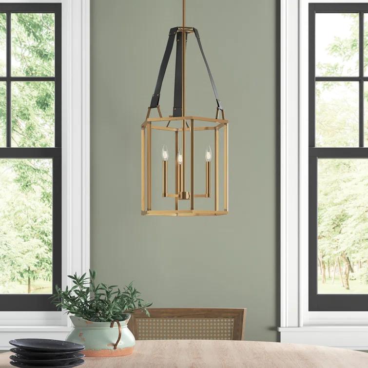 Davant 3 - Light Dimmable Lantern Square / Rectangle Chandelier