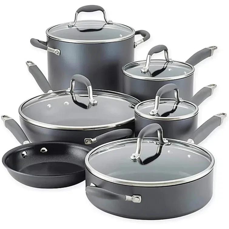 Anolon Anolon Advanced Home Hard Anodized Nonstick Cookware Set, 11 Piece