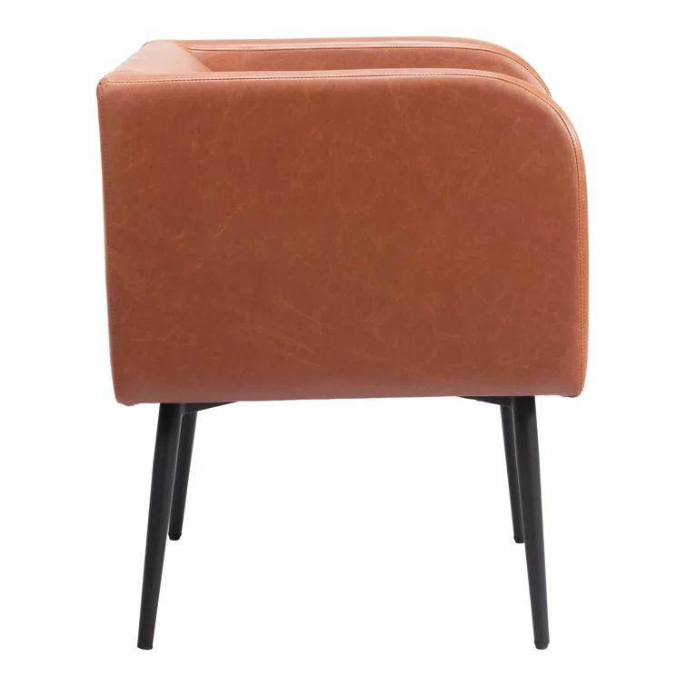Zuo Hospitality 19.7'' H Faux Leather Upholstered Armchair