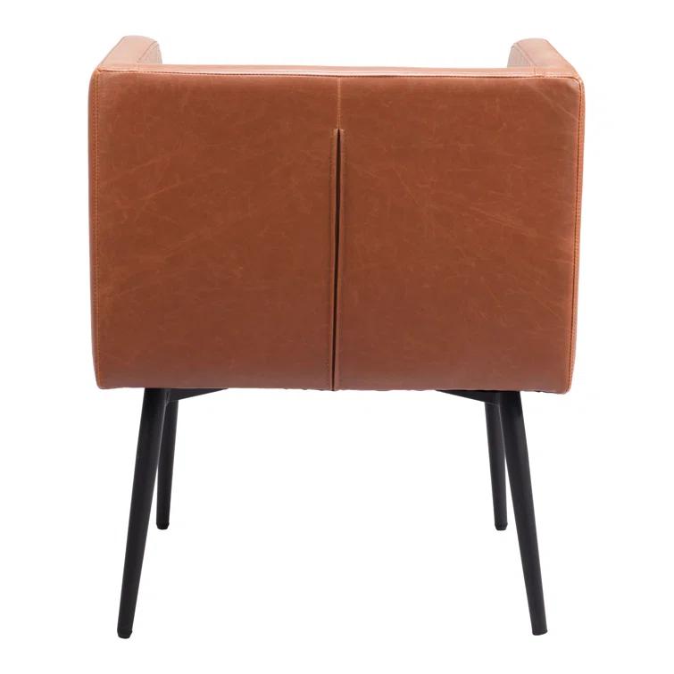 Zuo Hospitality 19.7'' H Faux Leather Upholstered Armchair
